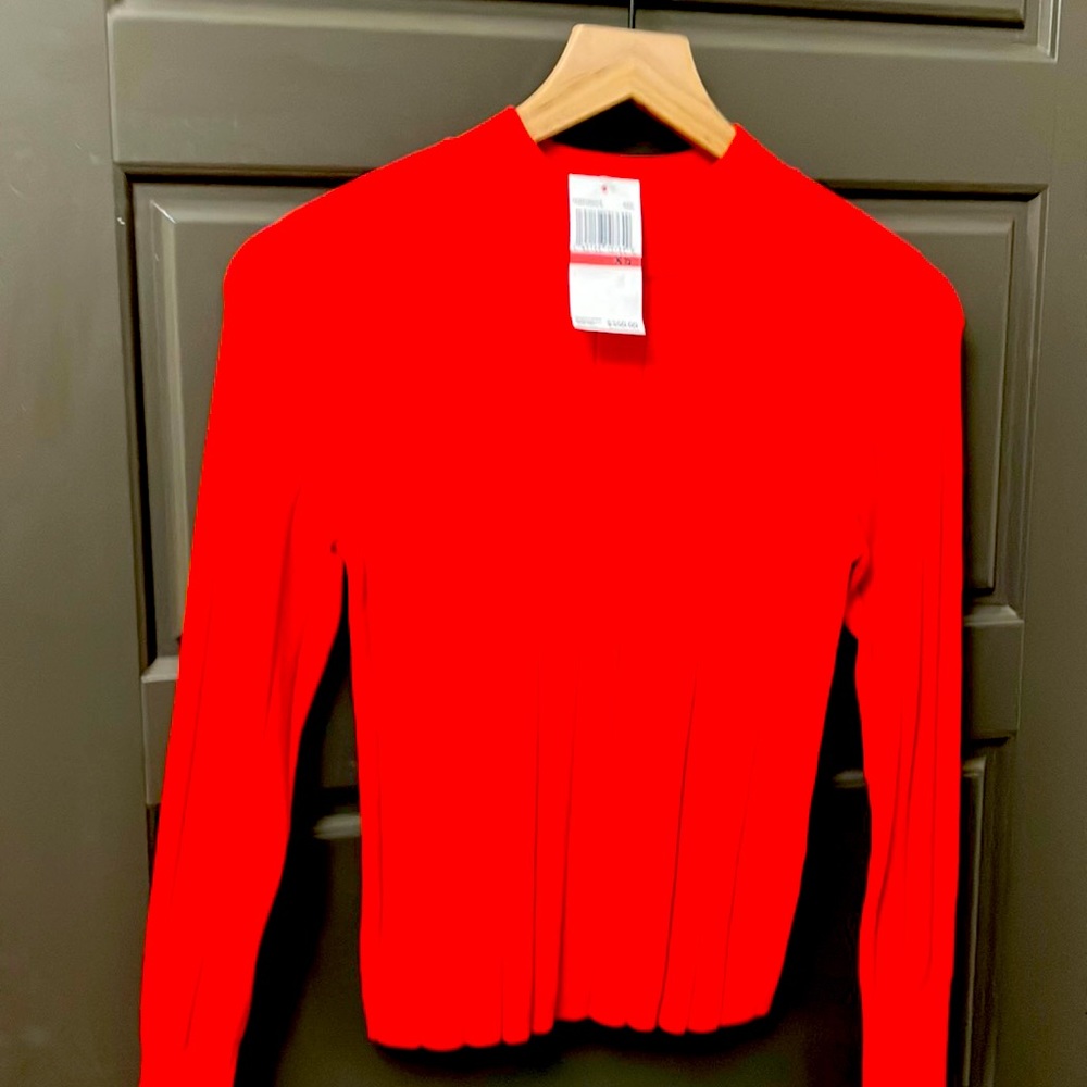 A.L.C. red fitted sweater